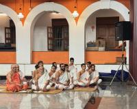 Shri Devi Pujana by HH Swamiji; Picture Courtesy Shri Jnanesh Hattangadi Bhat