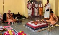 Mandala Puja by HH Swamiji at Shri Guru Math, Mallapur (14 April)