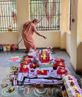 Mandala Puja by HH Swamiji at Shri Guru Math, Mallapur (14 April)