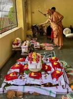 Mandala Puja by HH Swamiji at Shri Guru Math, Mallapur (14 April)