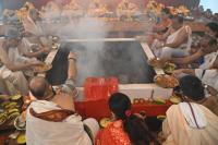 Shri Chandika Homa; Picture Courtesy Shri Dinesh Karkal