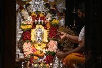 Nitya Puja at Sannidhih-s; Picture Courtesy Shri Dinesh Karkal