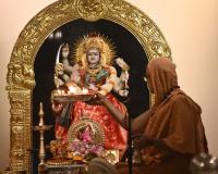 Shri Devi Pujana by HH Swamiji; Picture Courtesy Shri Dinesh Karkal