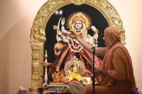Shri Devi Pujana by HH Swamiji; Picture Courtesy Shri Dinesh Karkal