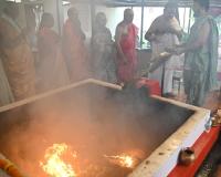 Shri Chandika Homa; Picture Courtesy Shri Dinesh Karkal