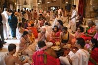 Teertha Vitarana and Shri Guru Paduka Pujana; Picture Courtesy Shri Dinesh Karkal
