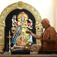 Shri Devi Pujana by HH Swamiji; Picture Courtesy Shri Abhinav Kalla