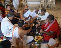 Teertha Vitarana, Shri Guru Paduka Pujana; Picture Courtesy Shri Dinesh Karkal