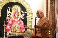 Shri Devi Pujana by HH Swamiji; Picture Courtesy Shri Abhinav Kalla