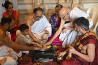 Teertha Vitarana, Shri Guru Paduka Pujana Picture Courtesy Shri Dinesh Karkal