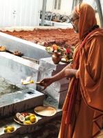 Laying the stepping stone and Dwara puja at Shri Umamaheshwar Temple, Mangaluru (11 Dec 2022)