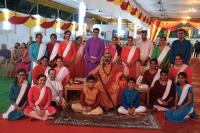 Lezim Team with HH Swamiji