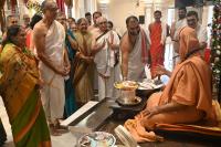 Shri Paduka Pujana, Tirtha Vitarana, Shri Bhiksha Seva - Day 3 at Karla (24 Sep 2025) Photos Courtesy of Shri Dinesh Karkal