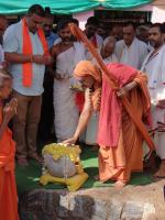 Shilanyas at Shri Mathada Sid dhivinayaka Temple, Neelkantha, Shirali