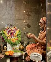 Shodashopachar Puaja at H. H. Shrimat Krishnashram Swamiji Sannidhi - SCM, Shirali (12 March 2024)