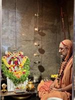 Shodashopachar Puaja at H. H. Shrimat Krishnashram Swamiji Sannidhi - SCM, Shirali (12 March 2024)