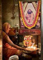 Shodashopachar Puja at HH Shrimat Parijnanashram Swamiji III Paduka Sannidhi, SCM-Shirali (19 March 2024)