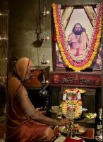 Shodashopachar Puja at HH Shrimat Parijnanashram Swamiji III Paduka Sannidhi, SCM-Shirali (19 March 2024)