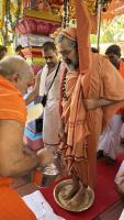 Visit by HH Swamiji to Veera Jataka Bhajana Mandir, Tengingundi (3 April 2023)