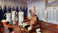 Visit by HH Swamiji to Veera Jataka Bhajana Mandir, Tengingundi (3 April 2023)