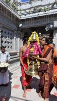  H.H.Swamiji's visit to Shree Annapurna DurgaParameshwari Temple Shirani-Kaikini village (28 Dec 2023)