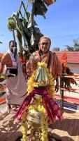  H.H.Swamiji's visit to Shree Annapurna DurgaParameshwari Temple Shirani-Kaikini village (28 Dec 2023)