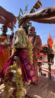  H.H.Swamiji's visit to Shree Annapurna DurgaParameshwari Temple Shirani-Kaikini village (28 Dec 2023)