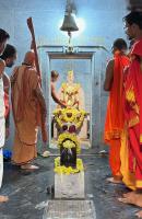  H.H.Swamiji's visit to Shree Annapurna DurgaParameshwari Temple Shirani-Kaikini village (28 Dec 2023)